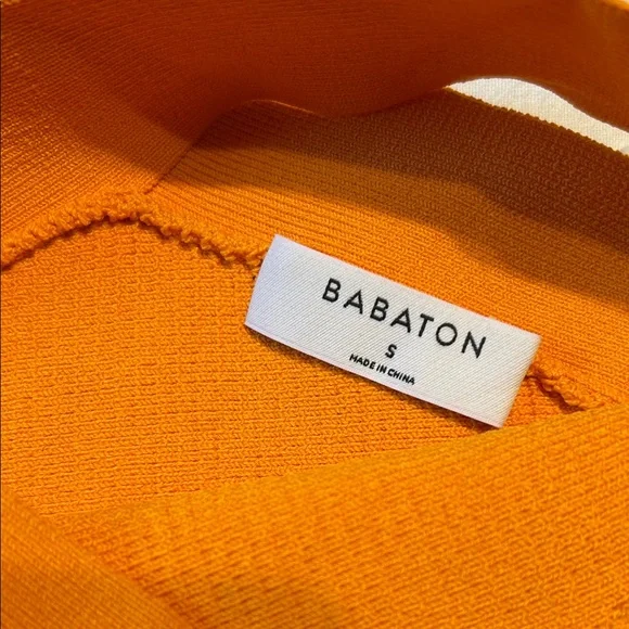 Babaton Orange Ribbed Tank Top - Picture 2 of 4